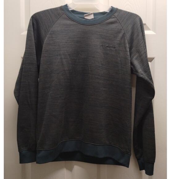Columbia Men's Size Small Basic Heather Gray Logo Pullover Crew Neck Sweatshirt - Picture 1 of 6